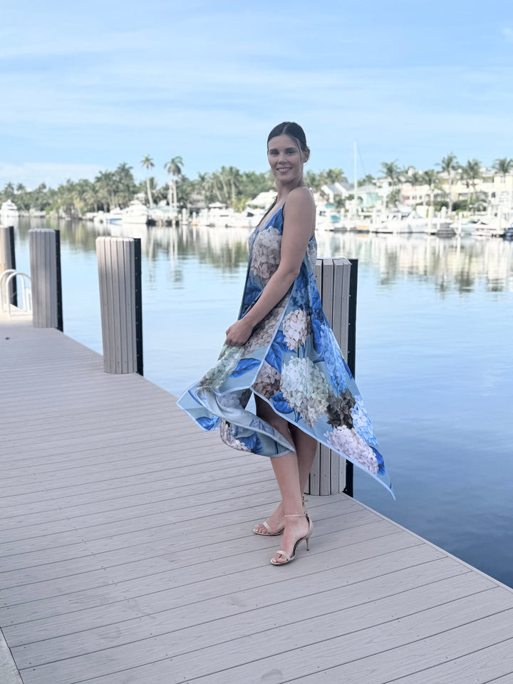 Silk Dress / Mixed Hydrangea