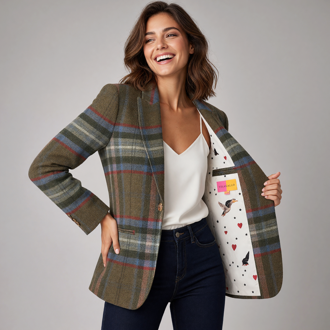 Heather Plaid Jacket