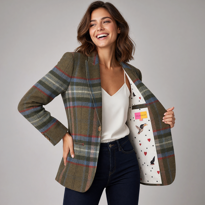 Heather Plaid Jacket