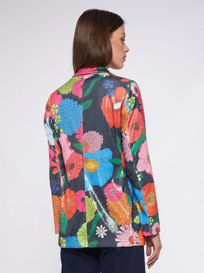 Andrea Floral Sequin Jacket