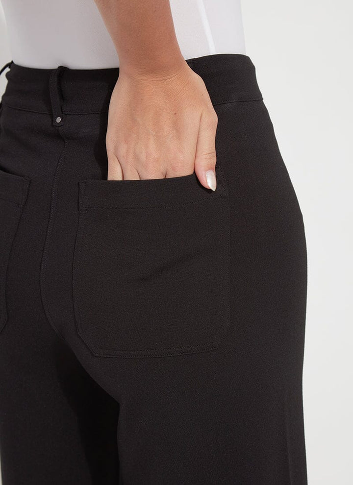 Erin Wide Leg Ponte Black