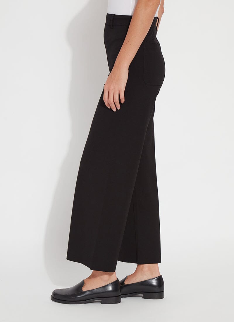 Erin Wide Leg Ponte Black