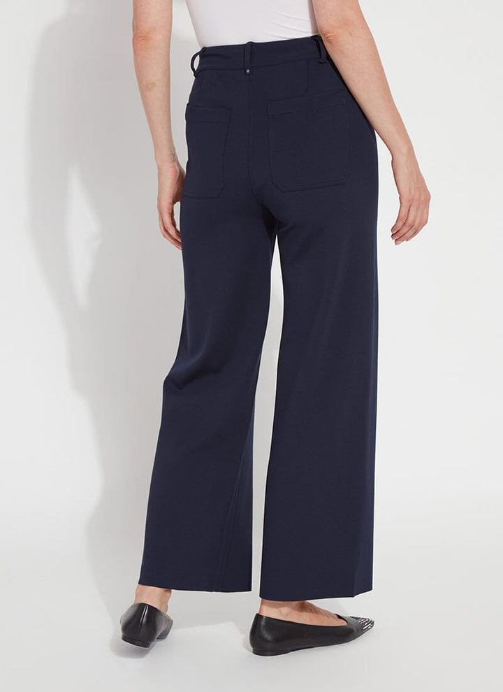 Erin Wide Leg Ponte Navy