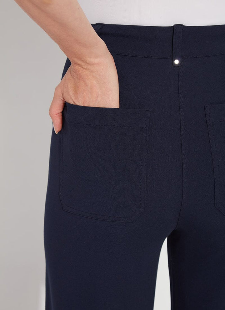 Erin Wide Leg Ponte Navy