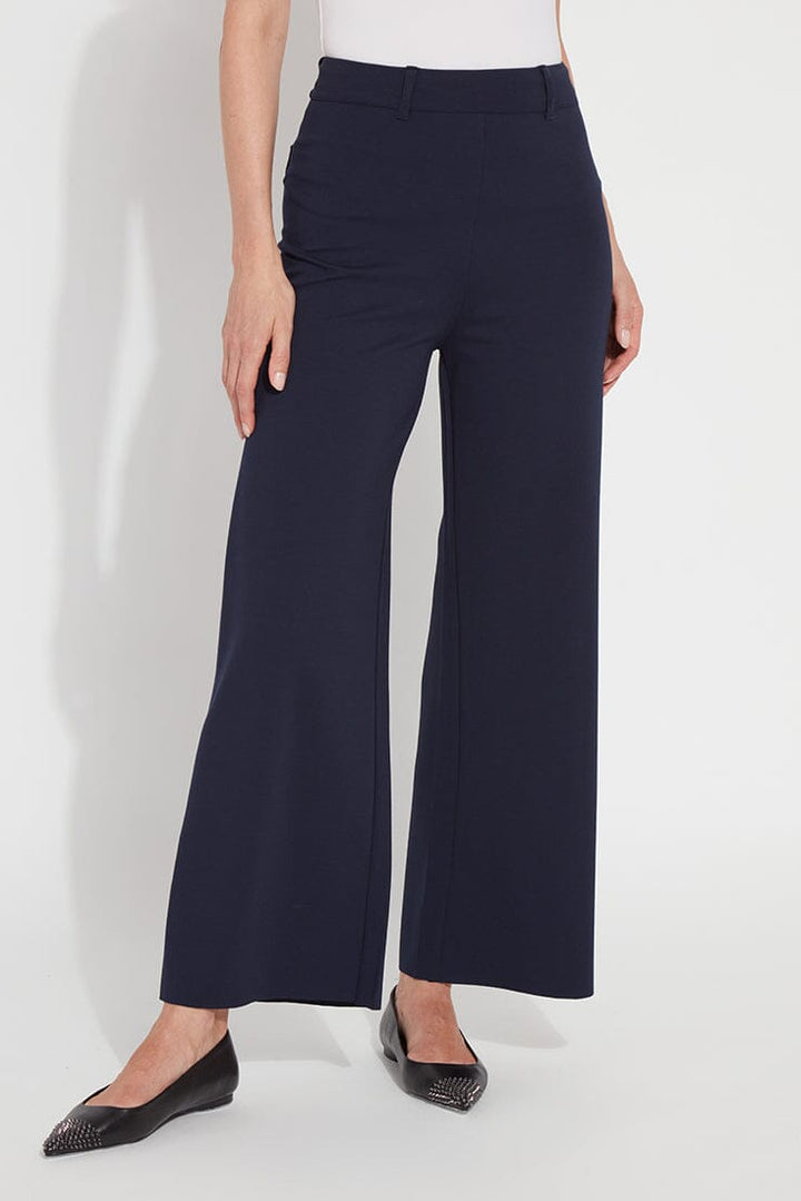 Erin Wide Leg Ponte Navy