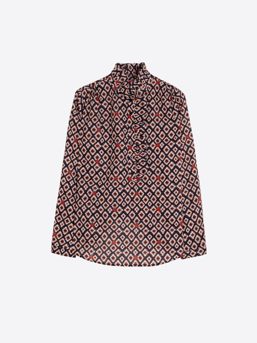 Ikat Marquitas Ruffle Shirt