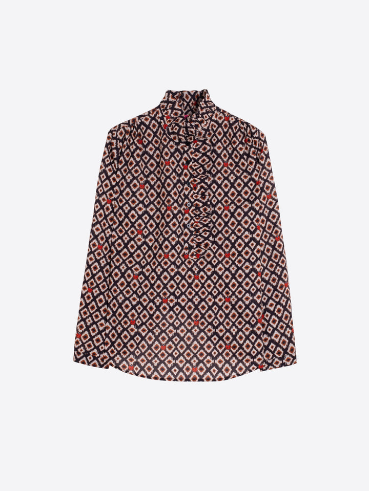 Ikat Marquitas Ruffle Shirt