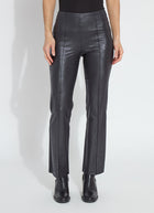 Elysse Foiled Leather Pant Black
