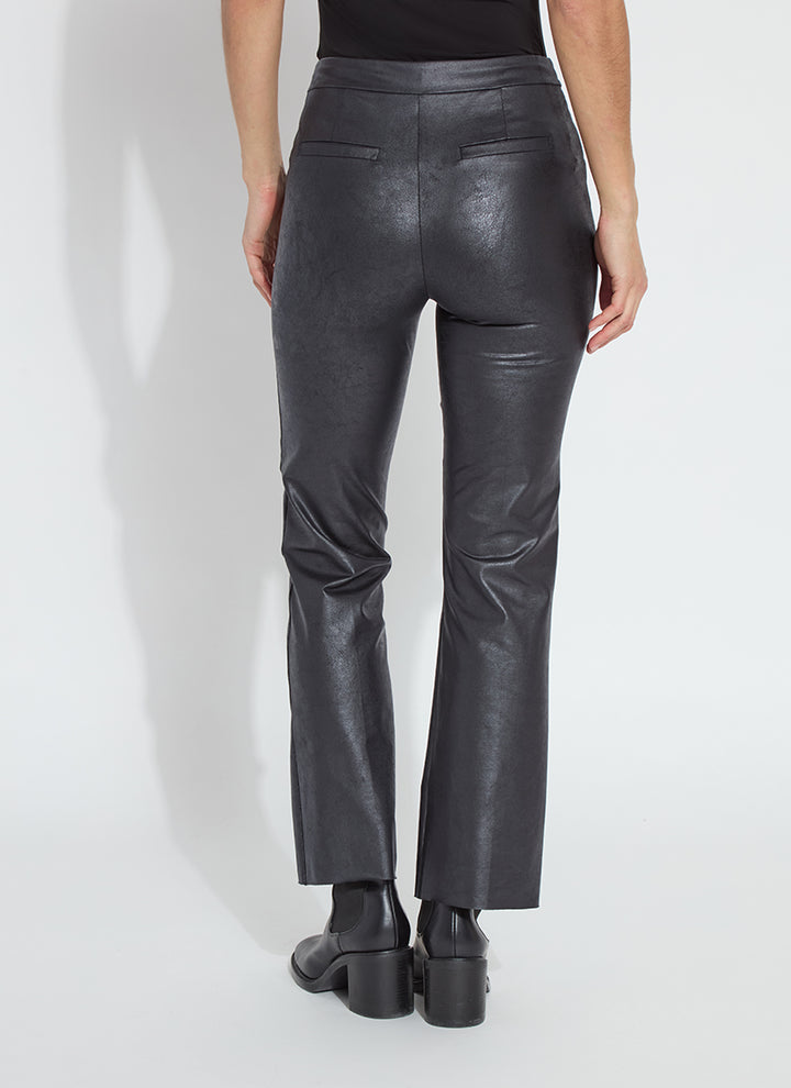 Elysse Foiled Leather Pant Black