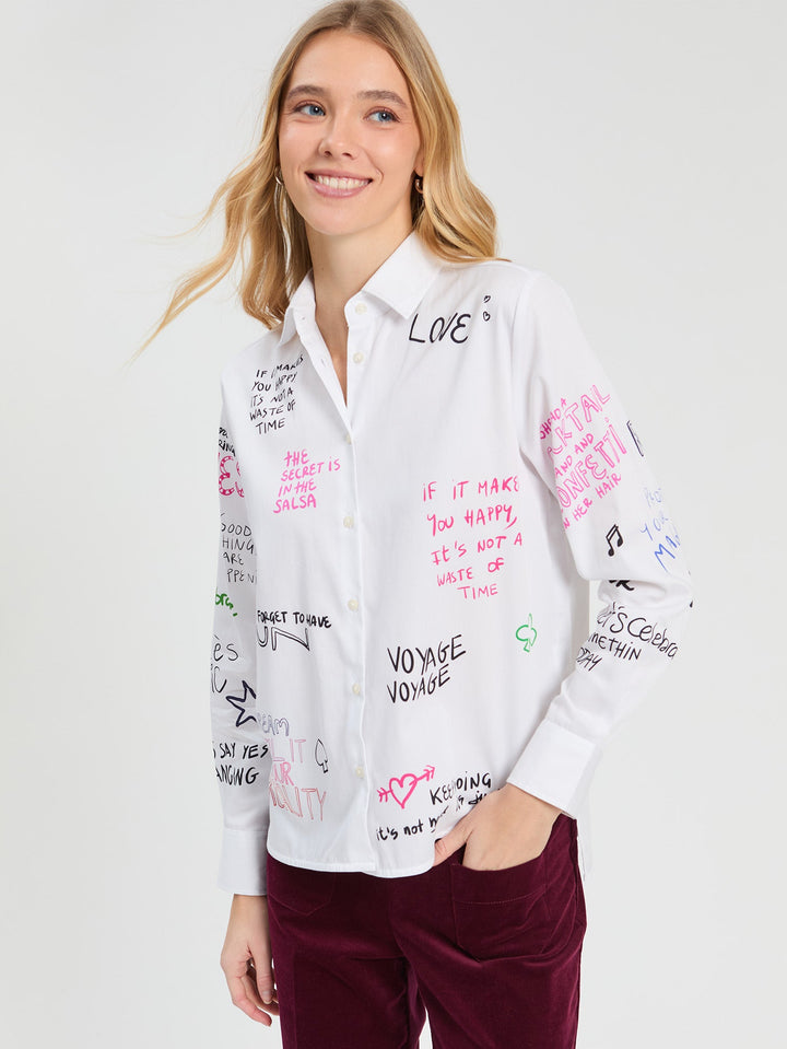 Ferris Wheel Shirt White