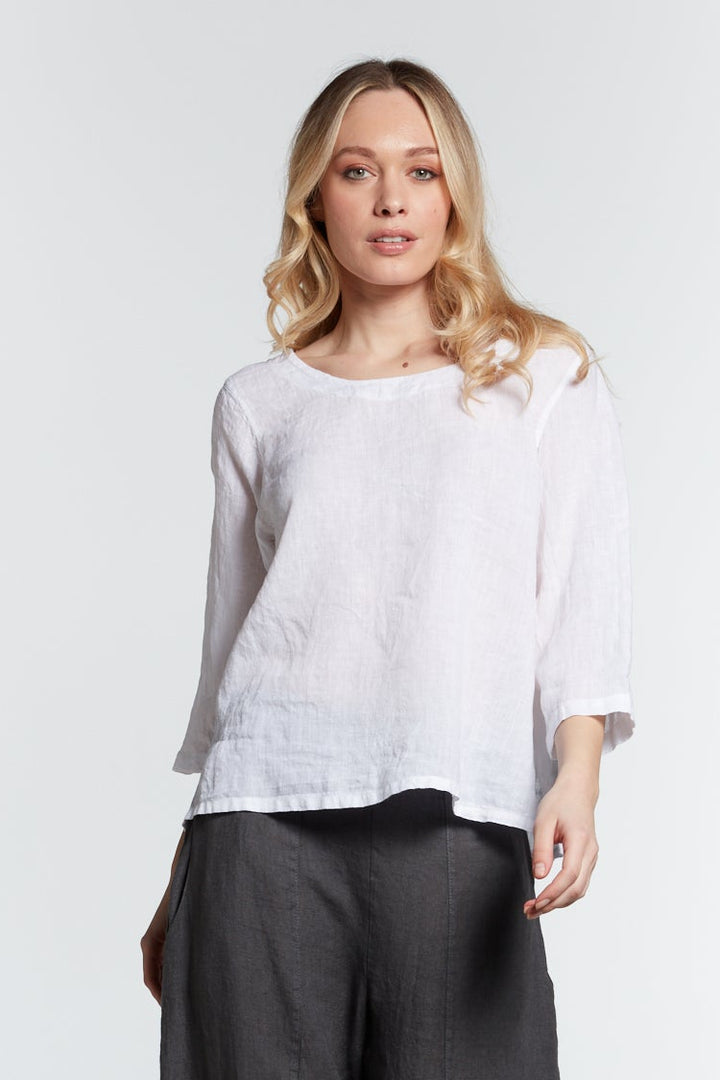 Linen Box Top White