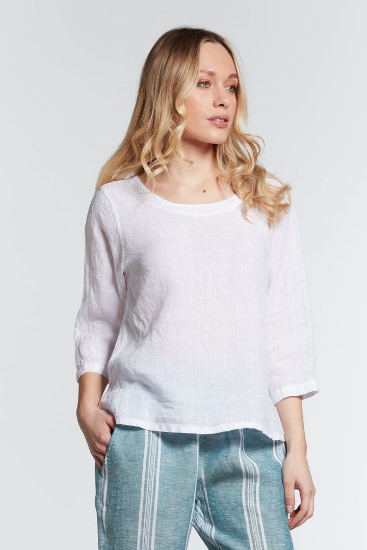 Linen Box Top White