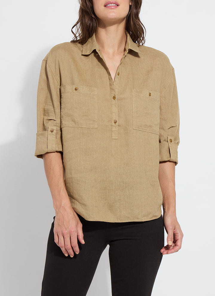 Roe Roll Tab Top Olive