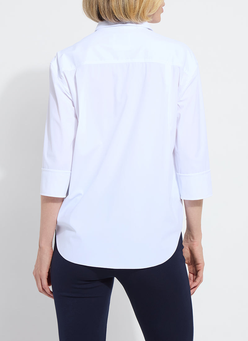 Shophie 3/4 Sleeve Top White