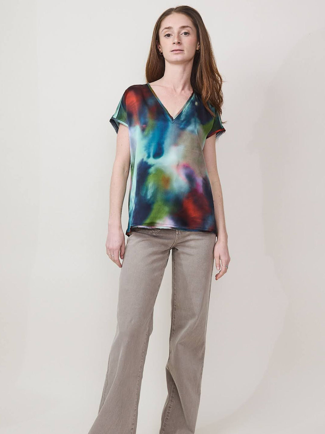 Revisited Frayed Edge Tee Paint