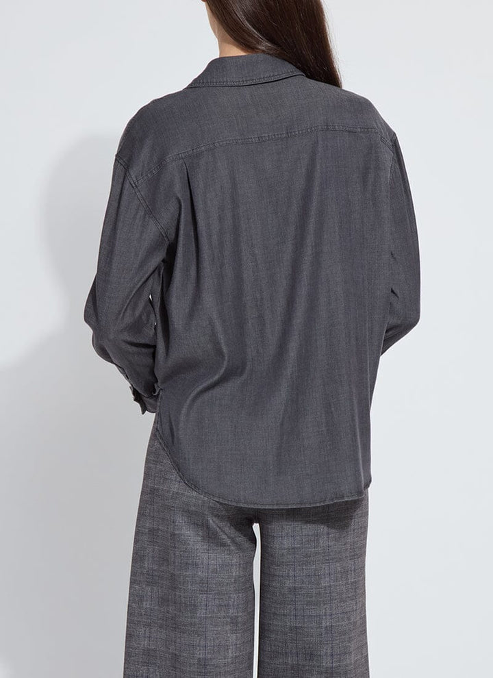 3655 Lunette Chambray Shirt Washed Black