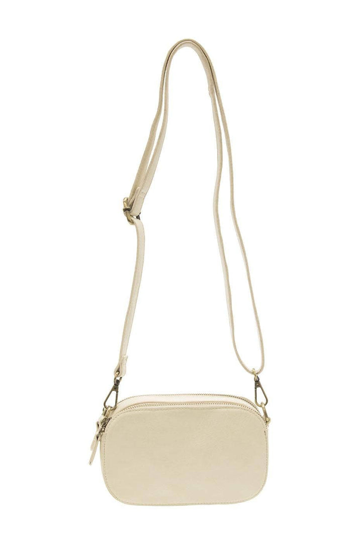 Layne Double Zip Mini Camera Crossbody White