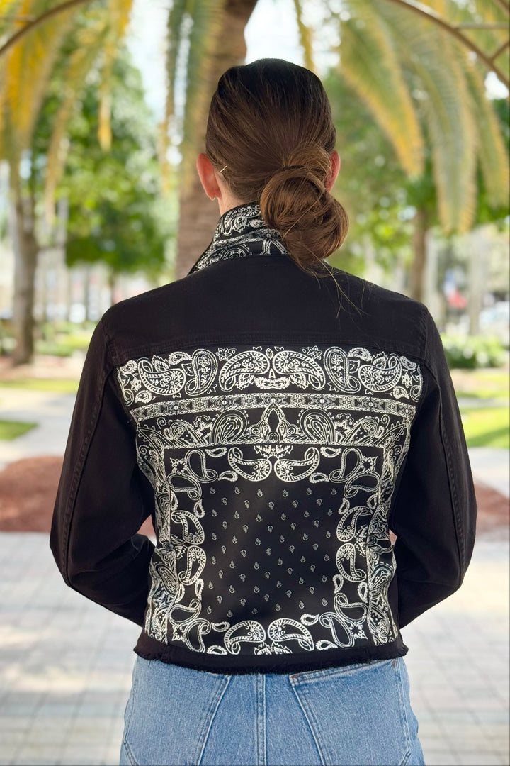 The Black Denim Jacket / Let’s Do Western / Black