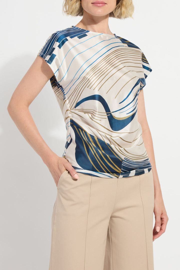 Faride Printed Top Puzzle