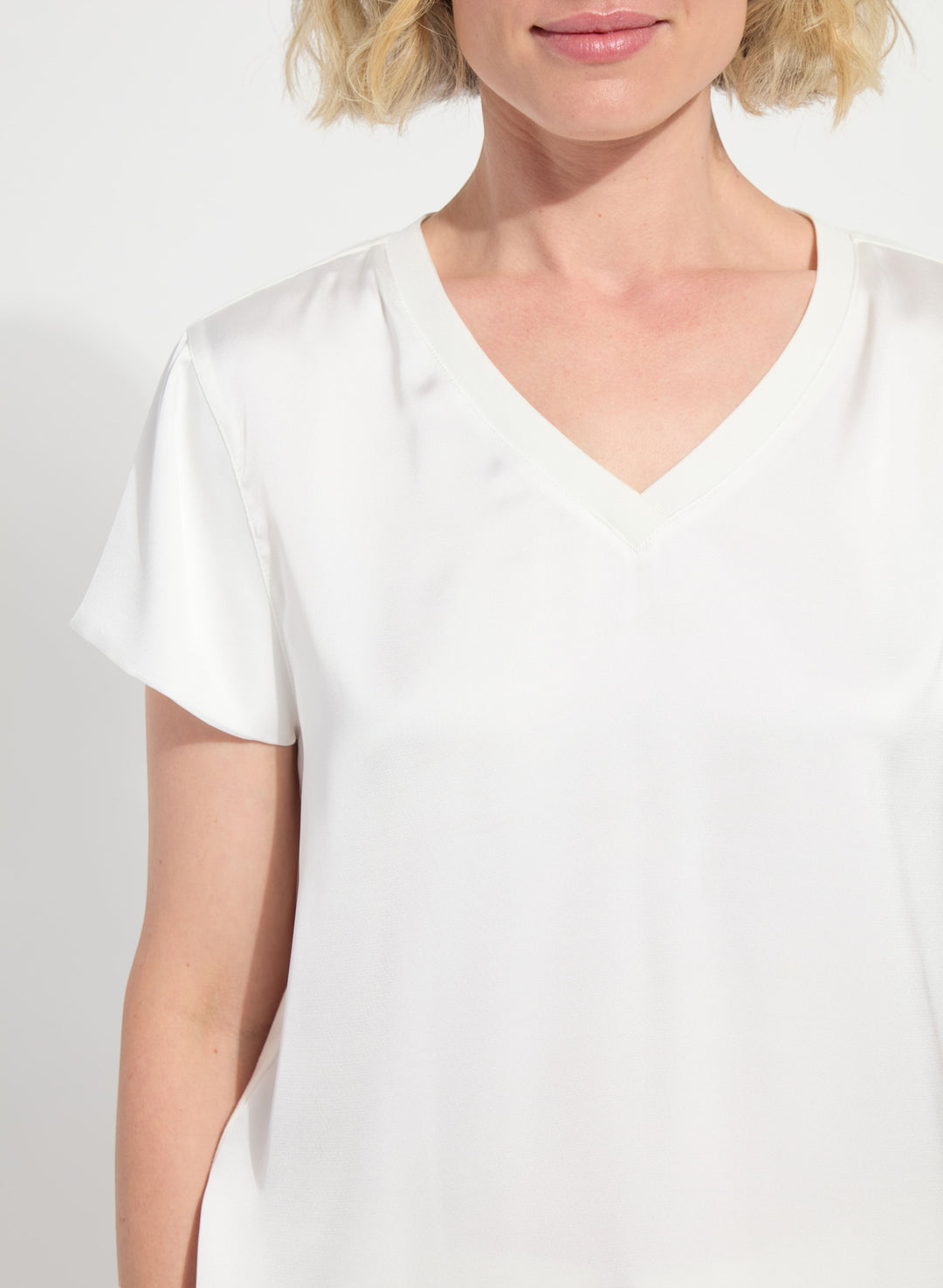 Saori Mixed Media Top Off White