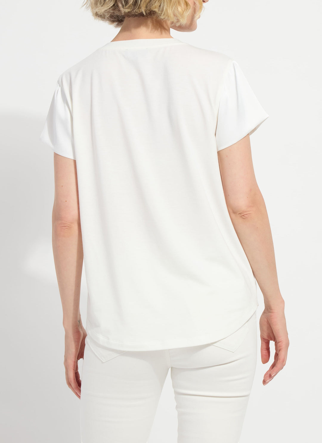 Saori Mixed Media Top Off White