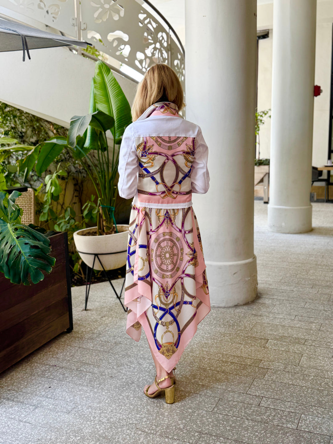 Silk Dress / Purple Stirrup