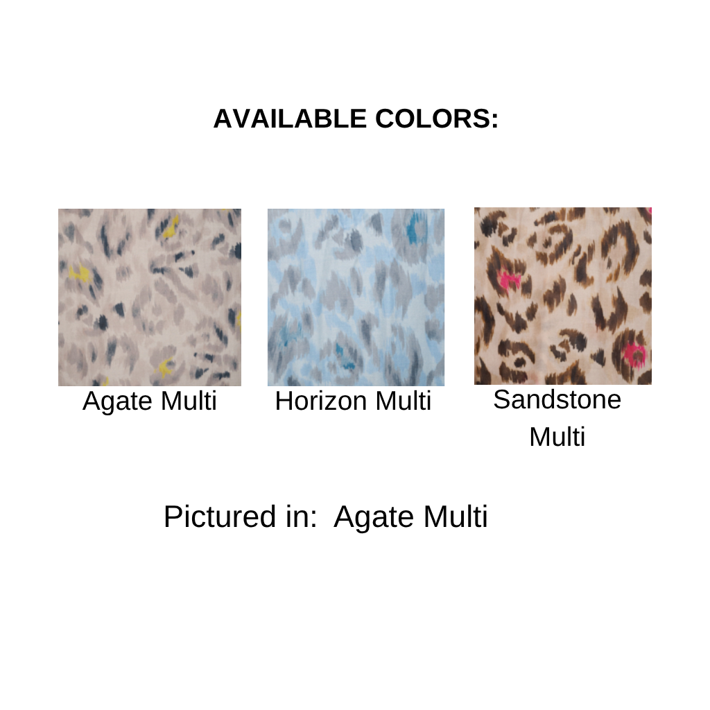 PAINTED LEOPARD PRINT SCARF