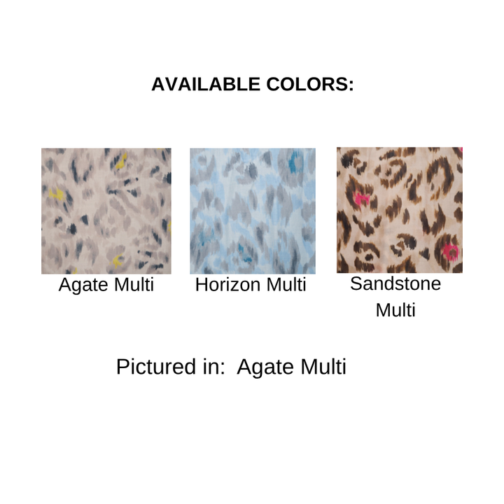 PAINTED LEOPARD PRINT SCARF