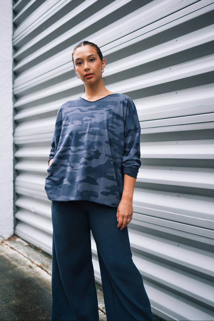 Camo Hipster T Midnight