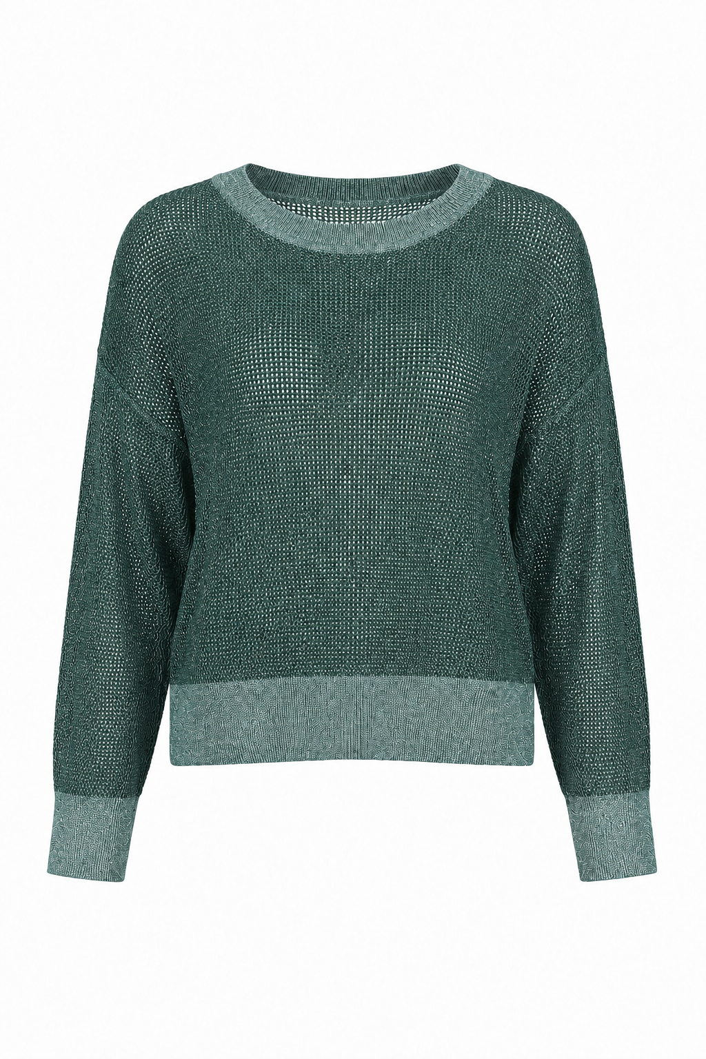 Pima Cotton Metallic MIni Seed Stitch Evergreen