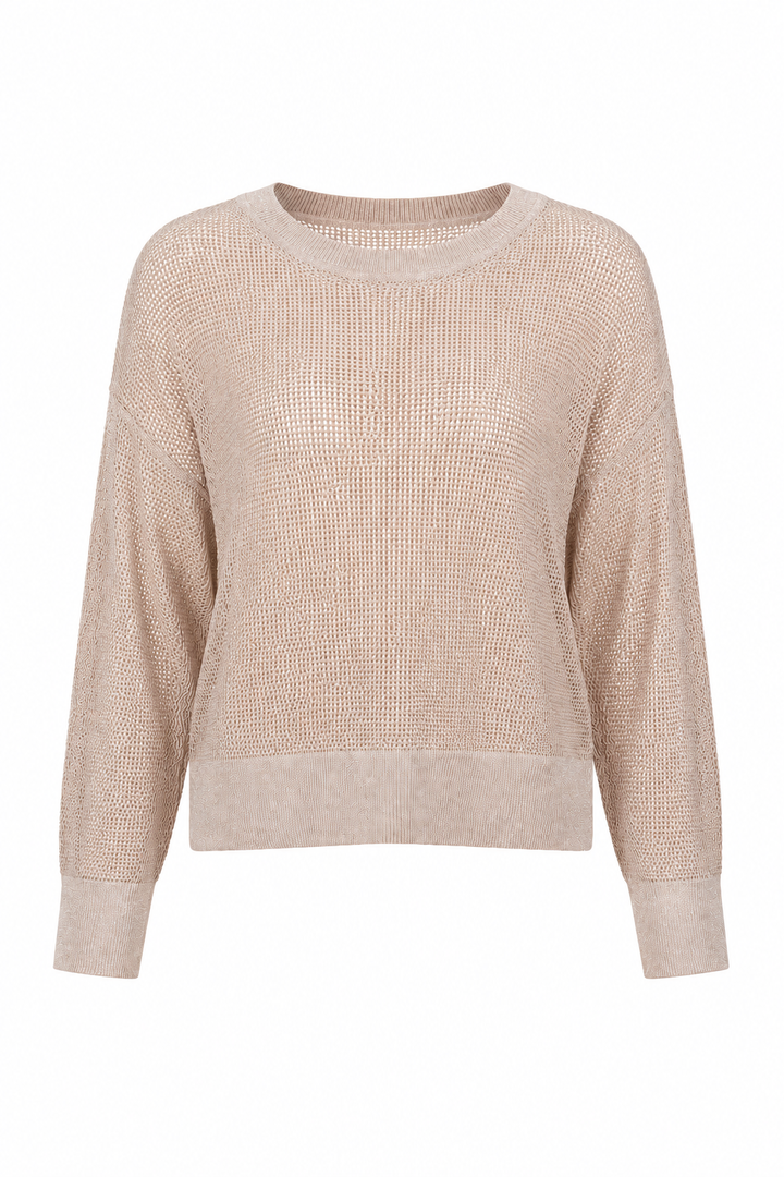 Pima Cotton Metallic Mini Seed Stitch Blush