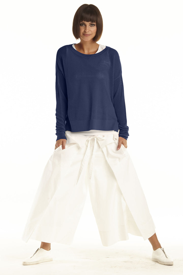 Pima Cotton Mini Seed Stitch Midnight
