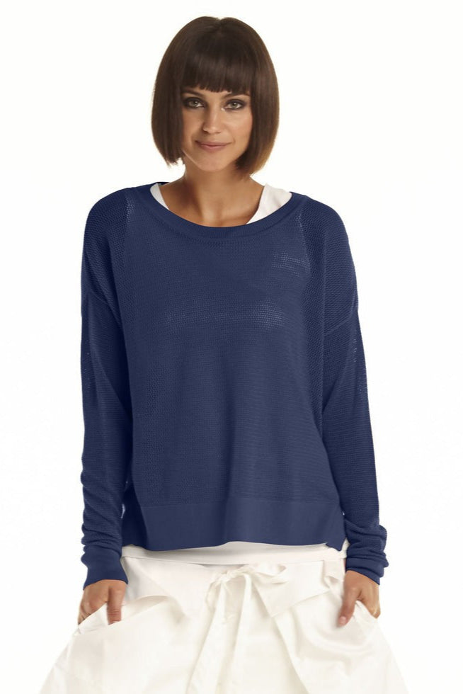 Pima Cotton Mini Seed Stitch Midnight