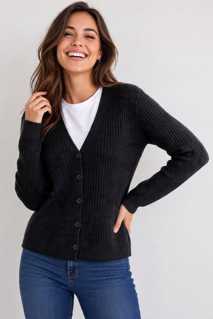 Belle Femme Cardigan Black