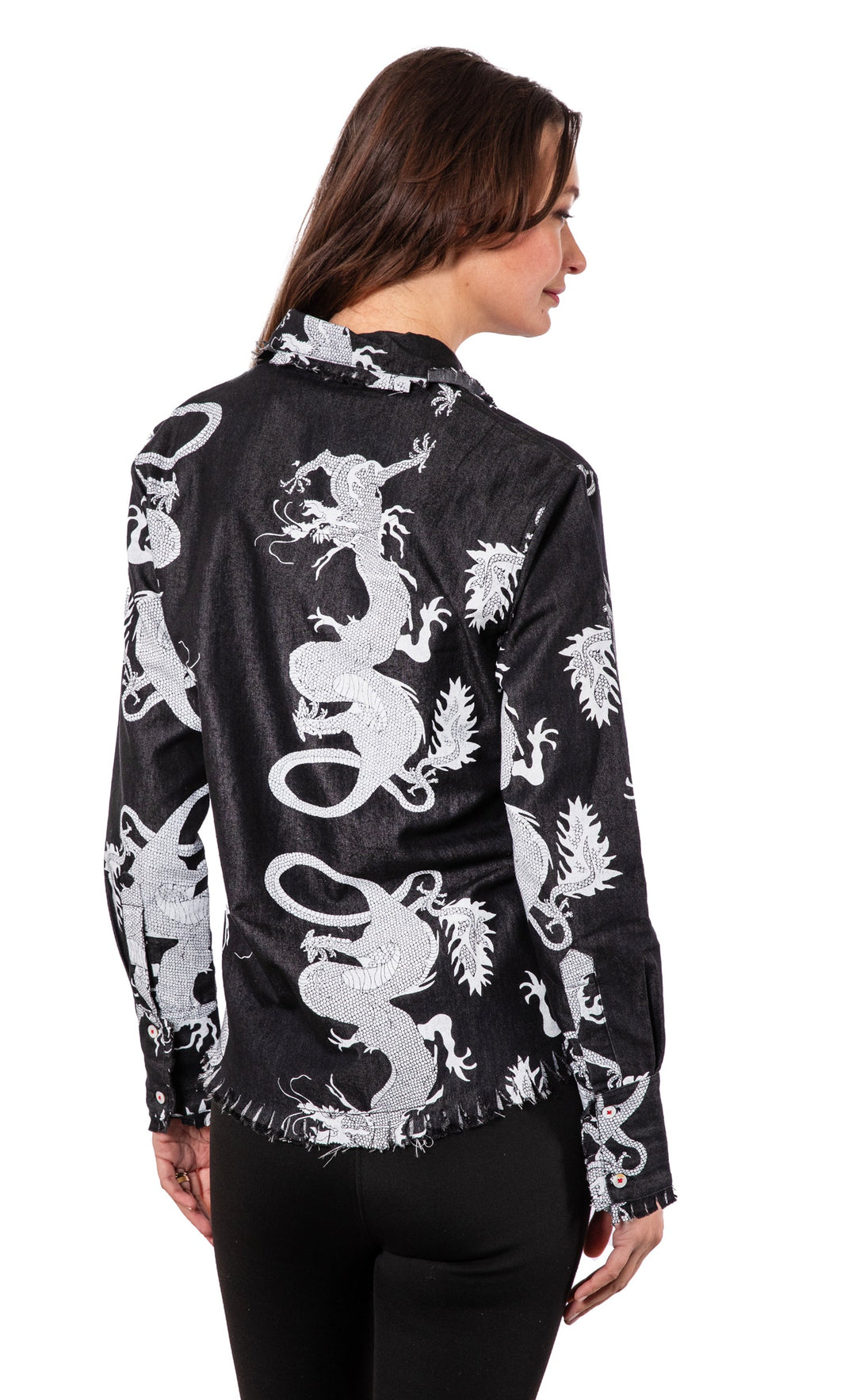 Black Denim Dragon Cape Cod
