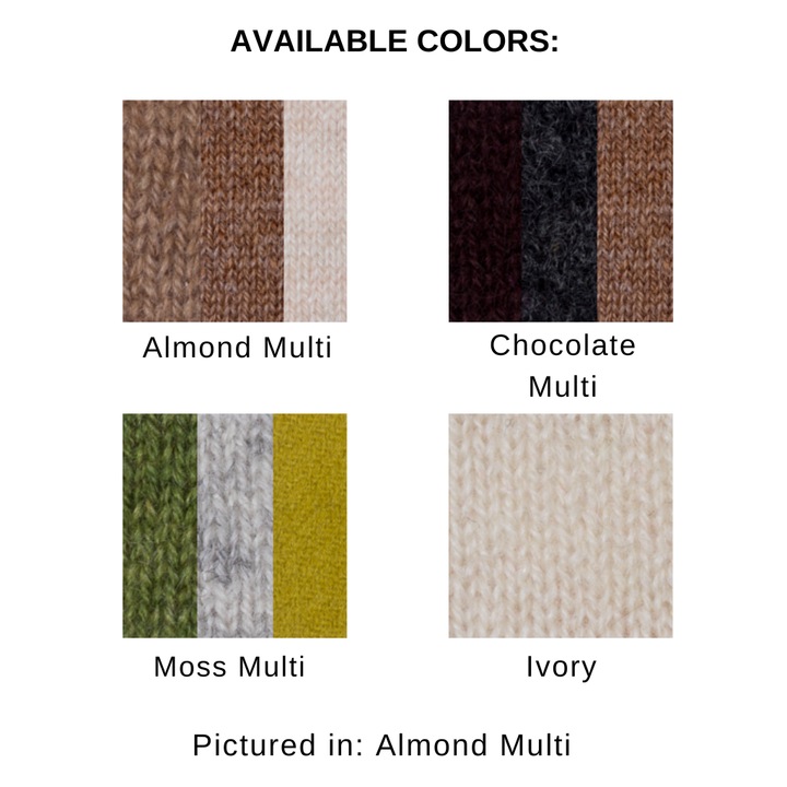 MIXED STITCH VEE CARDIGAN