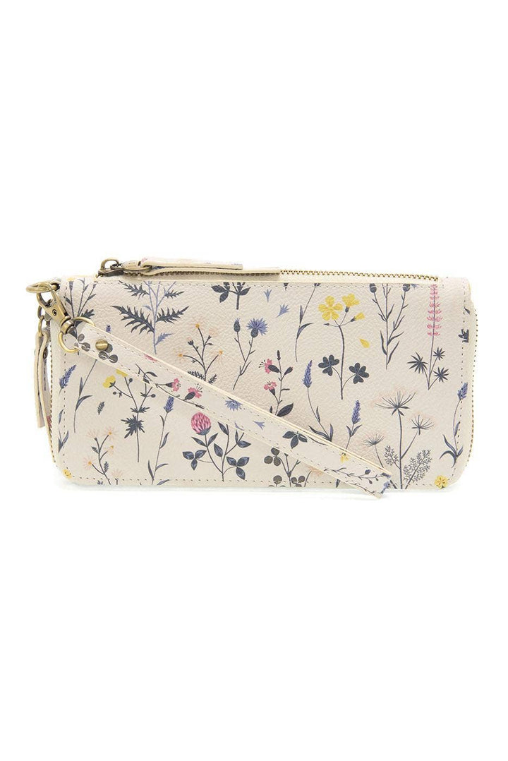 Chloe Printed Zip Around Wallet/ Wristlet White