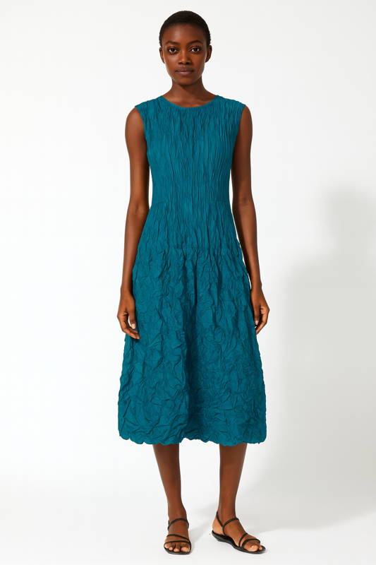 Smash Pocket Dress Peacock