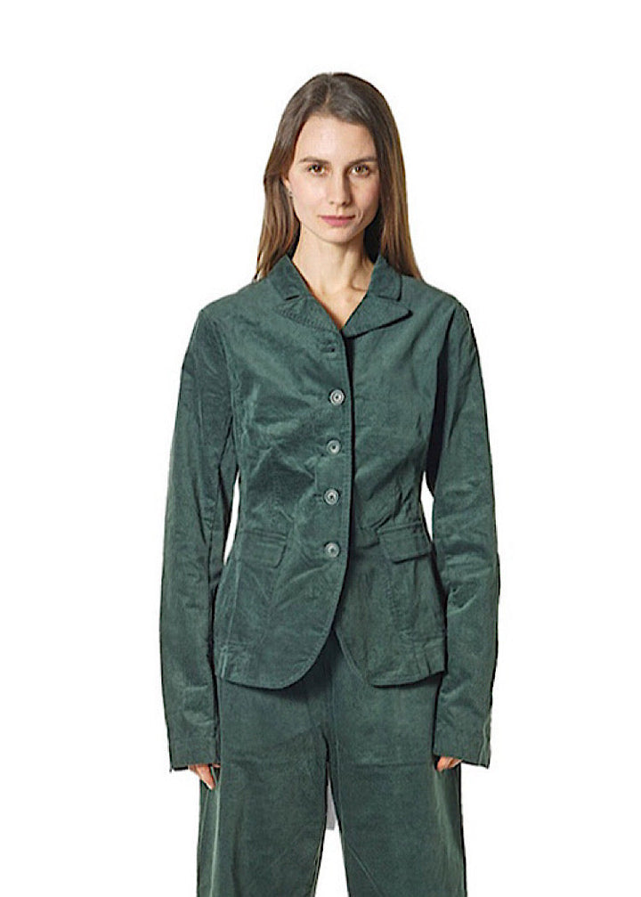 Tailored Velvet Jacket Forest