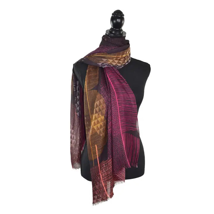Tristan Moody Dot Scarf Pink