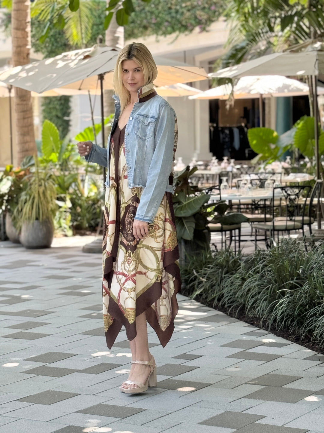 Silk Dress / Olive Stirrup