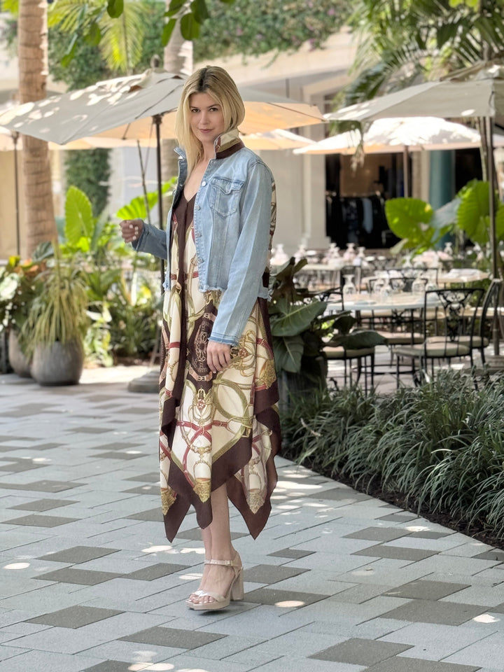 Silk Dress / Olive Stirrup