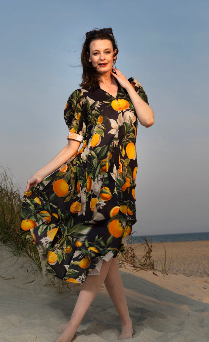 Montauk Dress Citrus Print