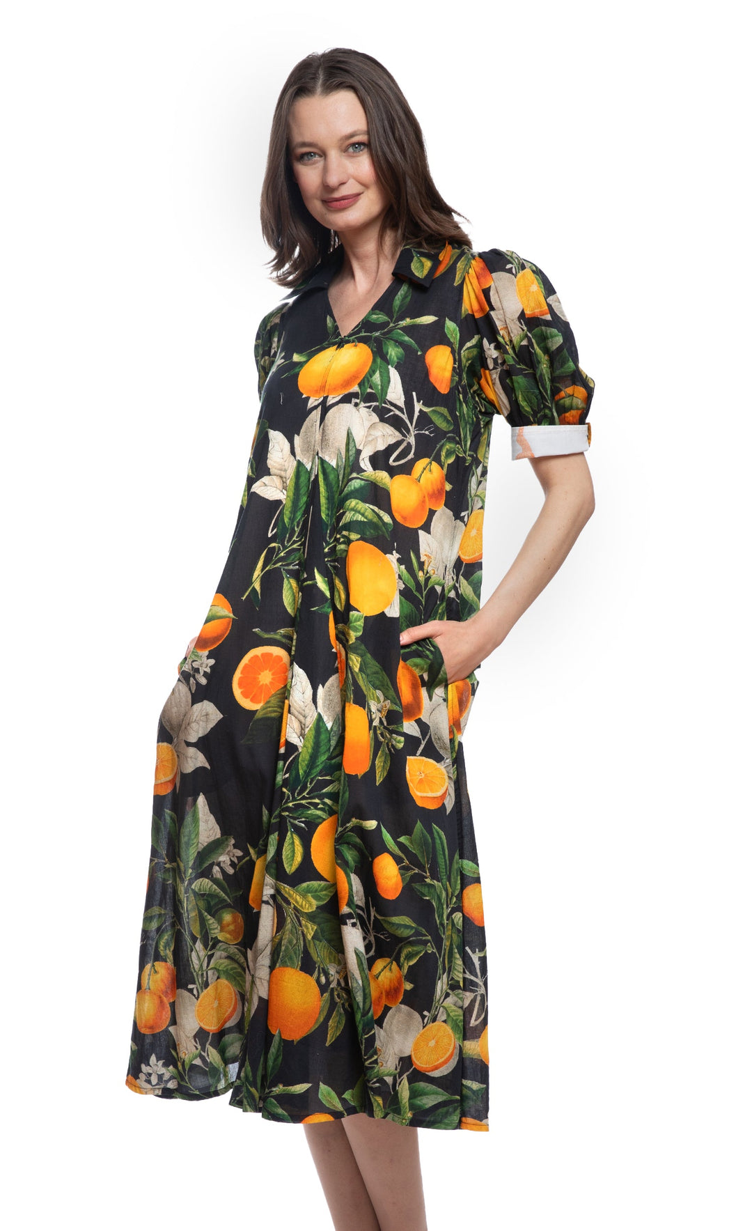 Montauk Dress Citrus Print