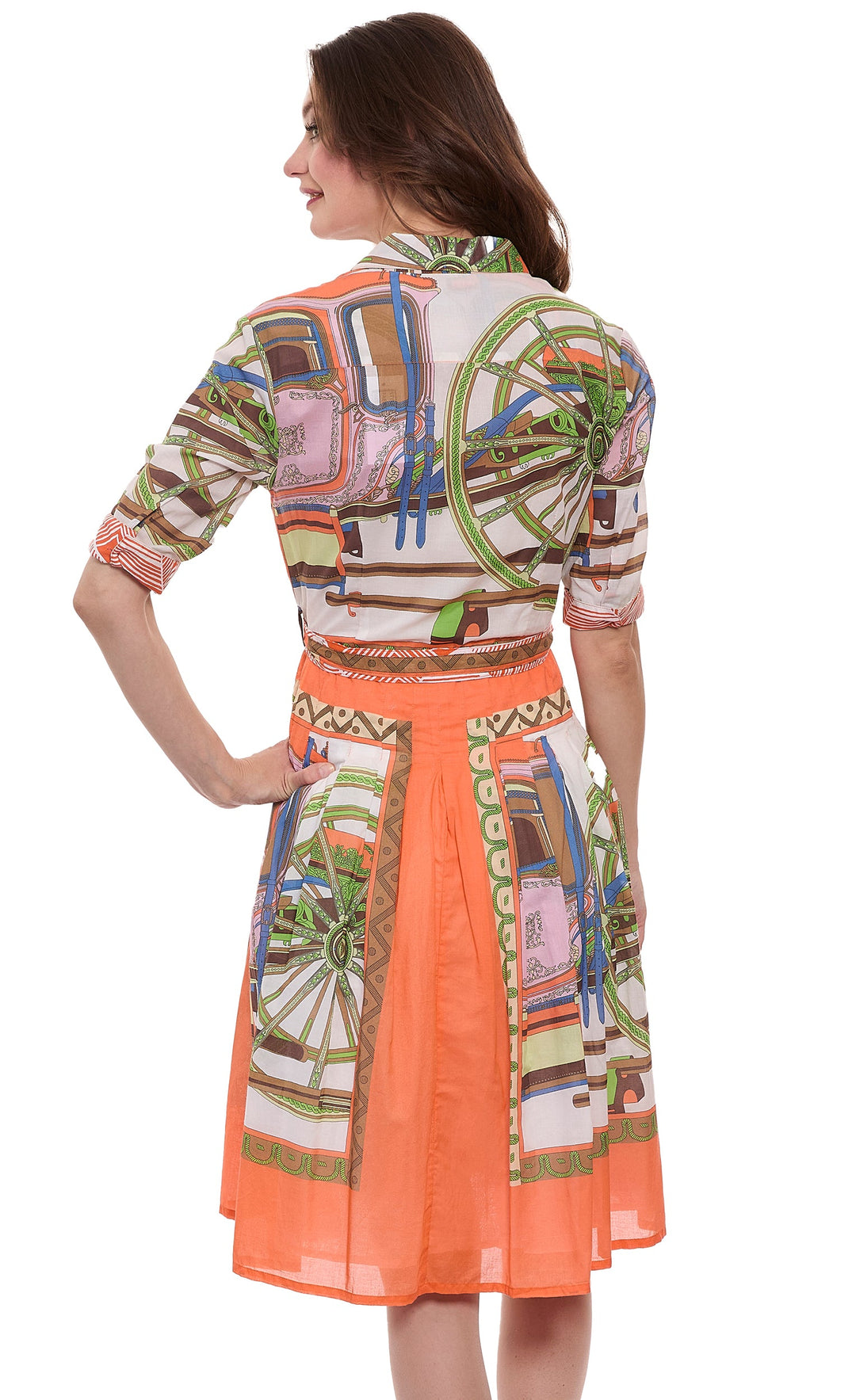 Mrs Maisel Orange Coach Print