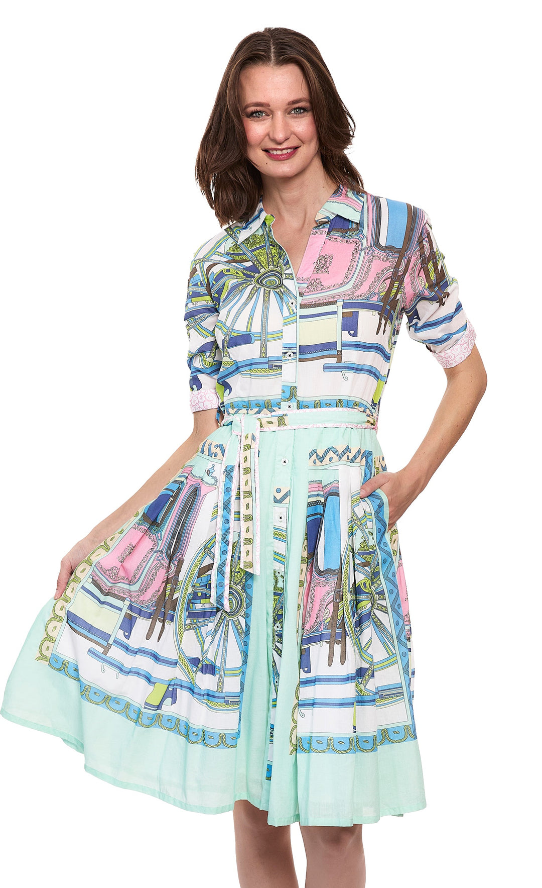 Mrs Maisel Green Coach Print