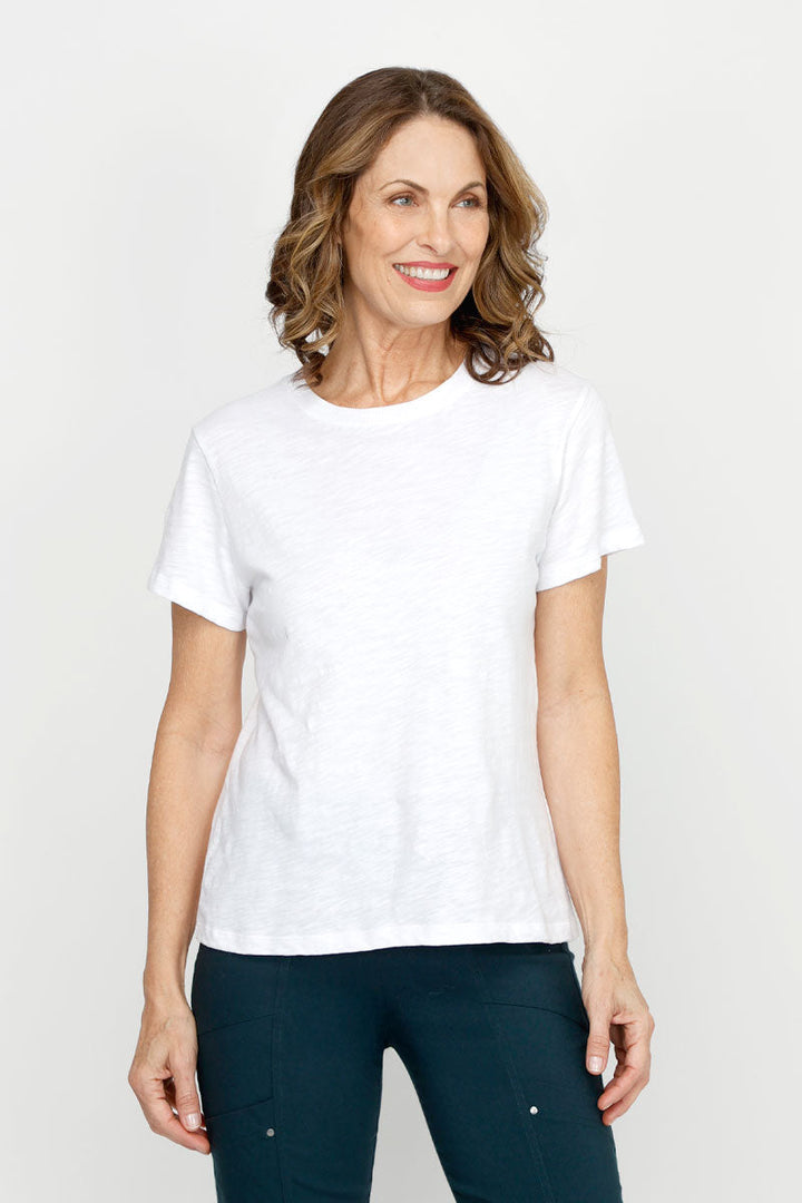 Garment Dyed Tee in White