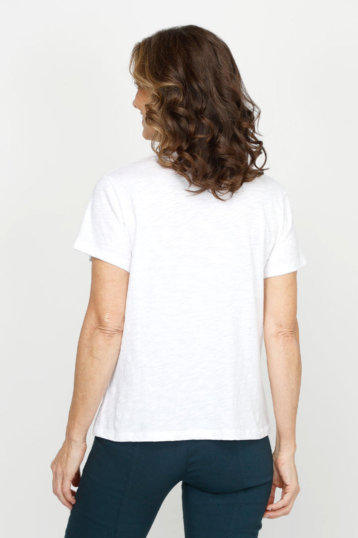 Garment Dyed Tee in White