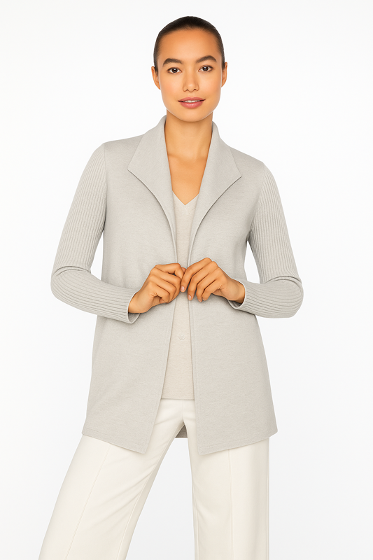 RIB SLEEVE COAT