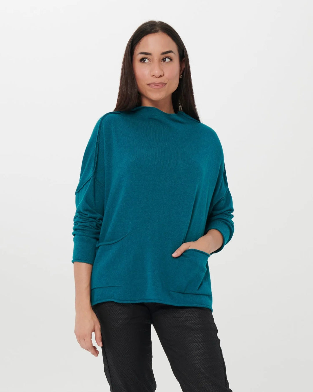 Ozai N Ku Techie Sweater Top, Petrol